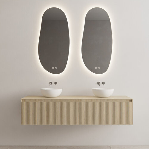 Onderkast Gliss Design Timotheus 180 CM 2 Lades Incl Topplaat Corn Silk 