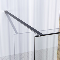 Inloopdouche Brauer Frame Set 1 Helder Glas 90x200 Met Muurprofiel En Lijst Rondom Gunmetal Geborsteld