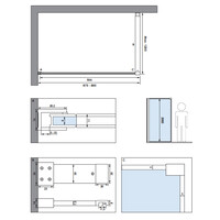 Inloopdouche Brauer Frame Set 1 Helder Glas 90x200 Met Muurprofiel En Lijst Rondom Koper Geborsteld