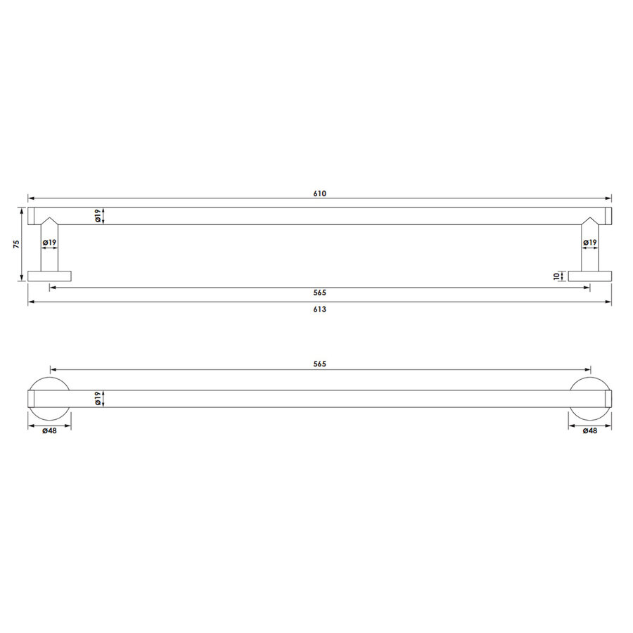 Handdoekrek Brauer Copper Edition 60 Cm Koper Geborsteld PVD