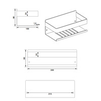 Doucherek Brauer Chrome Edition 23 Cm Chroom