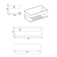 TIJDELIJK NIET OP VOORRAAD Doucherek Brauer Copper Edition 23 Cm Koper Geborsteld PVD