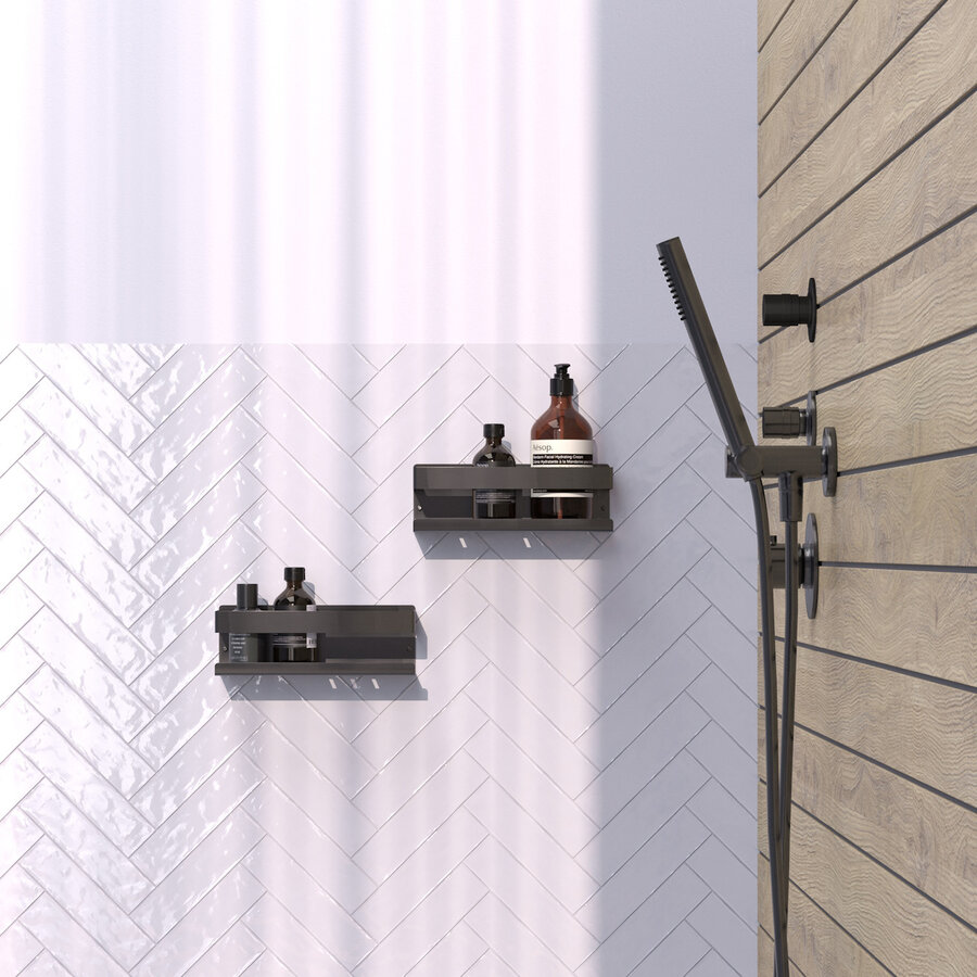 Doucherek Brauer Gunmetal Edition 23 Cm Gunmetal Geborsteld PVD