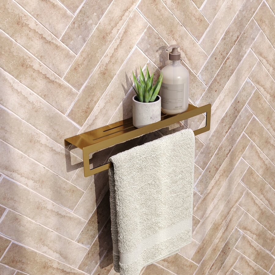 Handoekrek Brauer Gold Edition Met Planchet Goud Geborsteld PVD