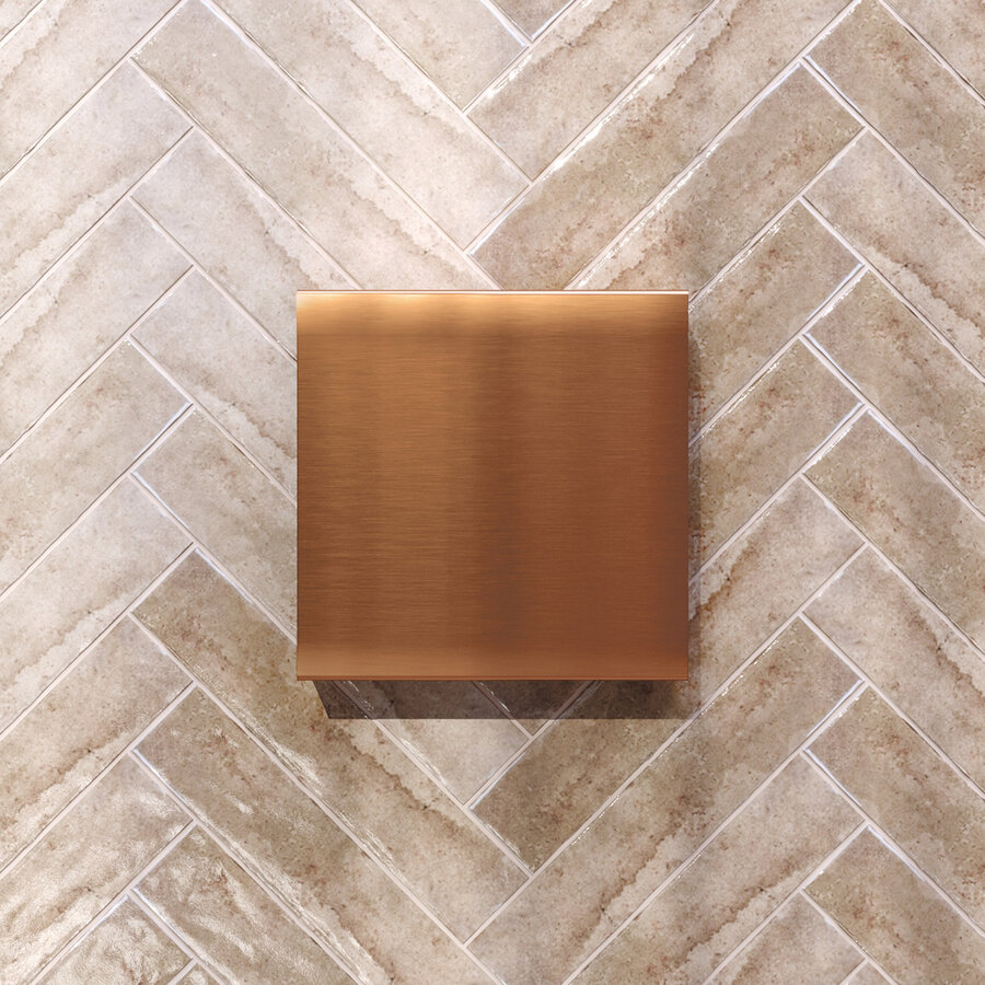 Opbouwnis Brauer Copper Edition Met Verborgen Opbergruimte Koper Geborsteld PVD