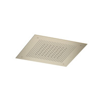 Inbouw hoofddouche Hotbath Ace Velvet & Rainshower 38x38 cm Geborsteld Messing PVD