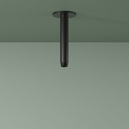 Plafondbuis Hotbath Ace 15 cm Geborsteld Zwart PVD 