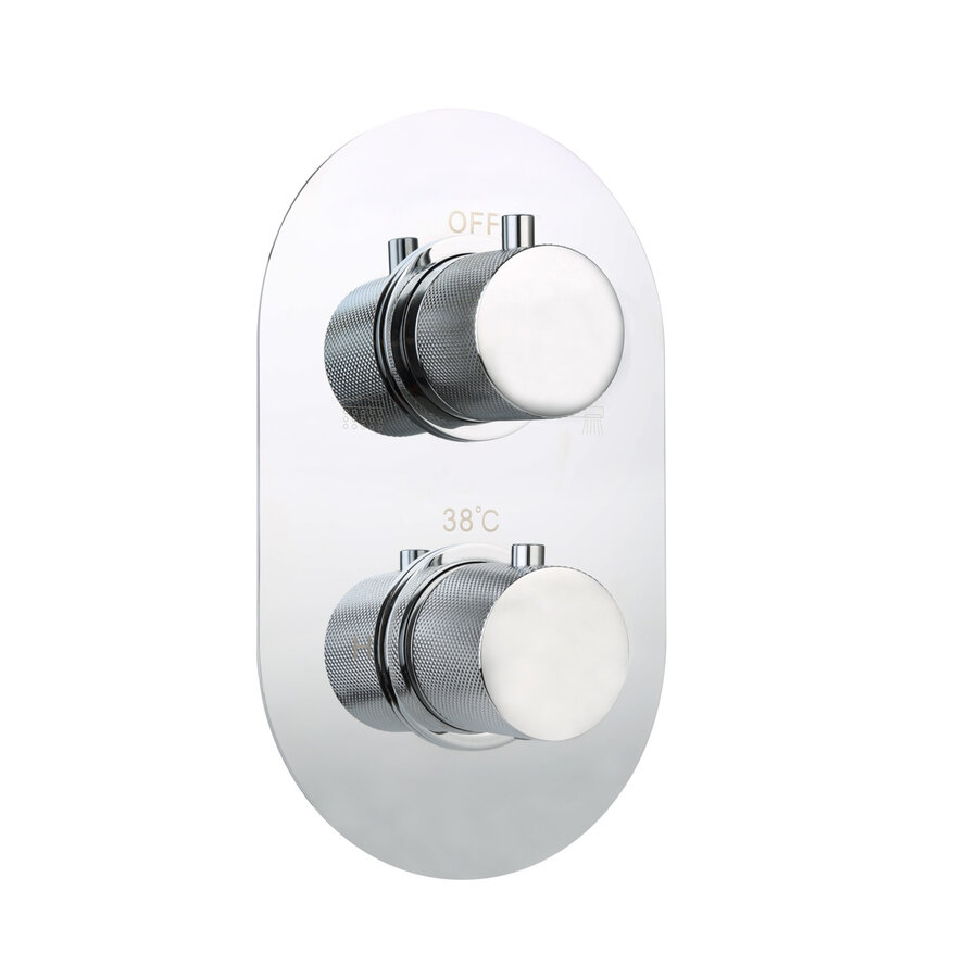 Badset Sanilux Rubb Inbouw Met Thermostaat, Doucheslang en Handdouche Chroom