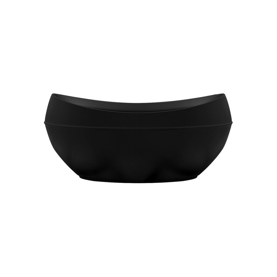 Vrijstaand Bad BWS Adonism Met Hydro Massage Jets 190x96x82 cm Mat Zwart