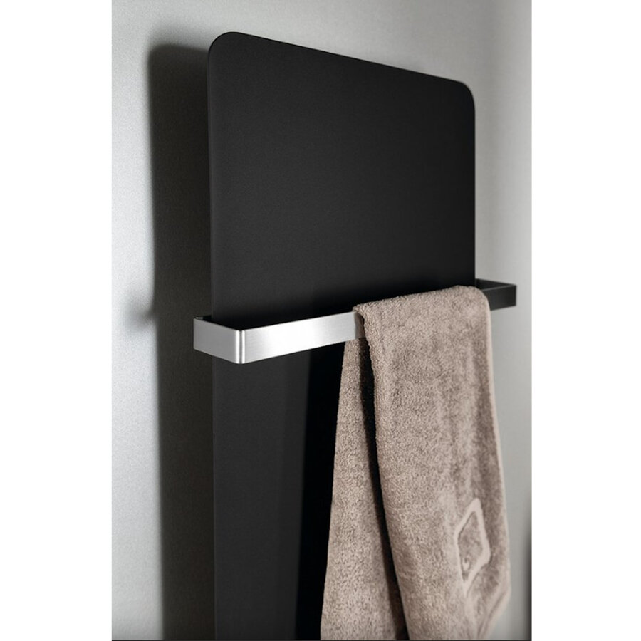 Designradiator Sapho Tabella 37x119 cm Mat Zwart
