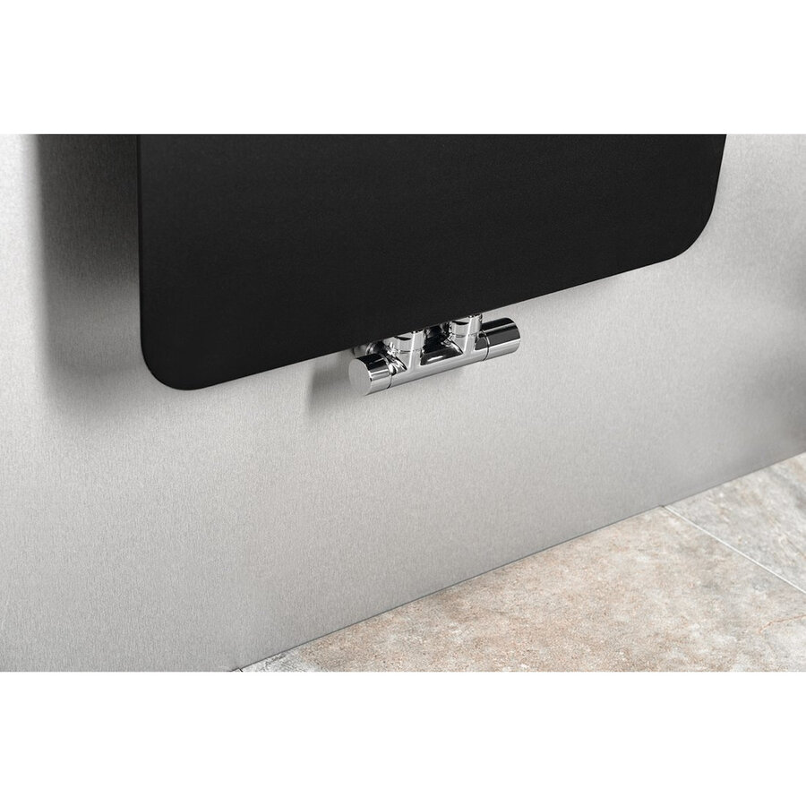 Designradiator Sapho Tabella 37x159 cm Mat Zwart