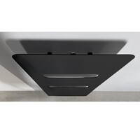 Designradiator Sapho Tabella Open 59x149 cm Mat Zwart