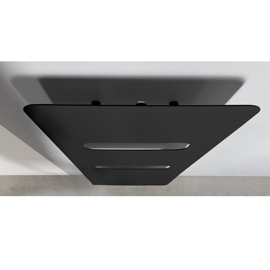 Designradiator Sapho Tabella Open 59x149 cm Mat Zwart