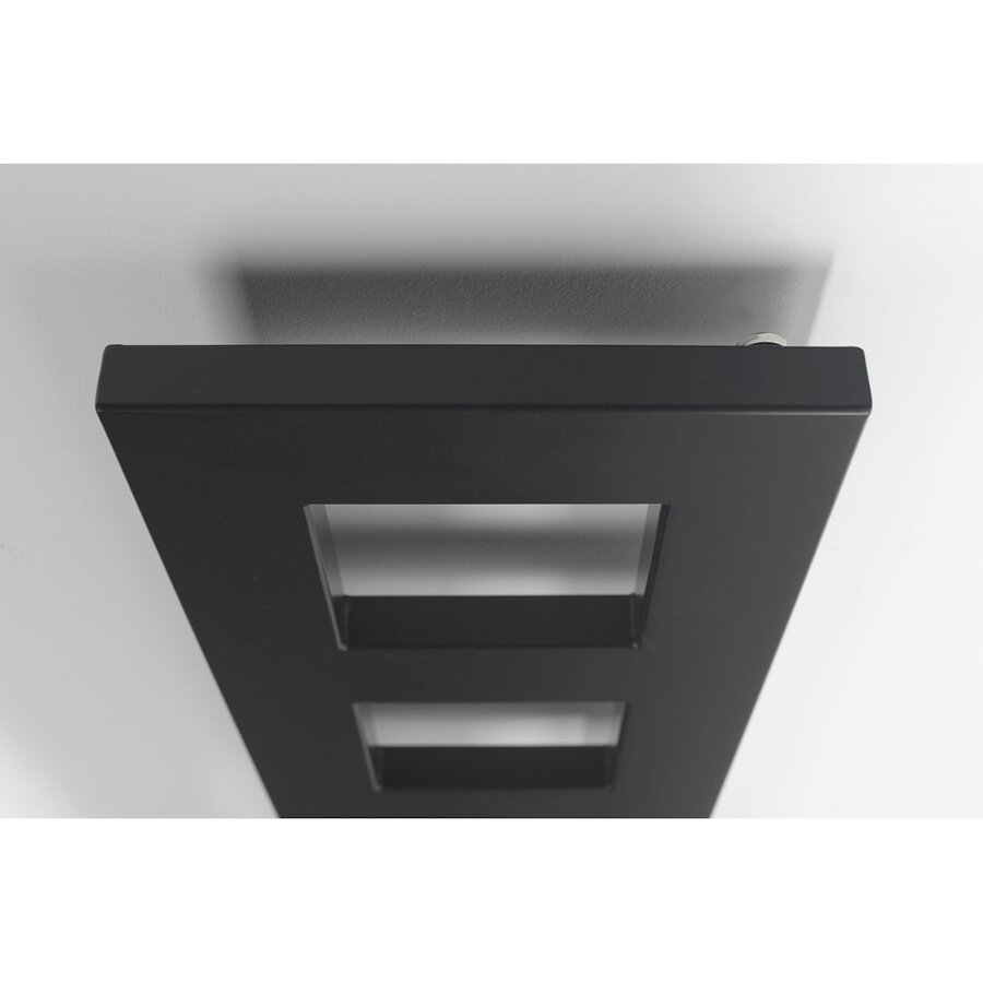 Designradiator Sapho Block 28x133 Cm Mat Zwart
