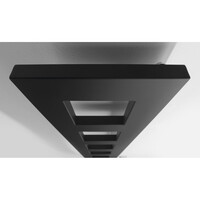 Designradiator Sapho Block 28x175 Cm Mat Zwart