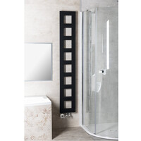 Designradiator Sapho Block 28x175 Cm Mat Zwart
