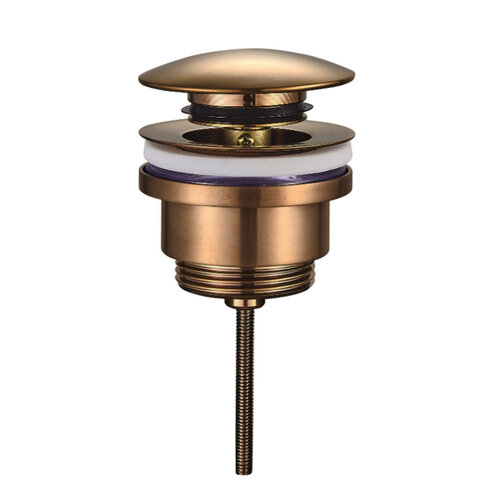 Clickwaste Luxe BWS Mark Laag Model 5/4" Geborsteld Brons Koper 