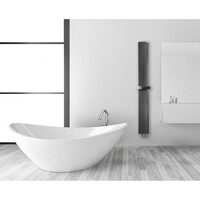 Designradiator Sapho Othello 30x189 Cm Mat Zwart