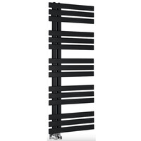 Designradiator Sapho Silvana Recht 50x123.6 cm 561W Mat Zwart
