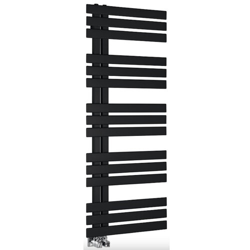 Designradiator Sapho Silvana Recht 50x123.6 cm 561W Mat Zwart 