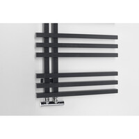 Designradiator Sapho Sophina 60x121,5 cm 623W Mat Zwart