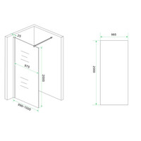 Glasplaat Wiesbaden Slim Spiegelrook Naar Helder Glas Nano 1000x2000 8mm