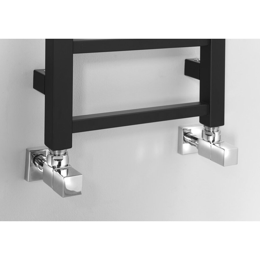 Designradiator Sapho Metro Light 30x114 cm Mat Zwart