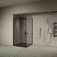 Douchecabine | BWS Gusma | 1 Deur | 90x90x190 cm | Zwart