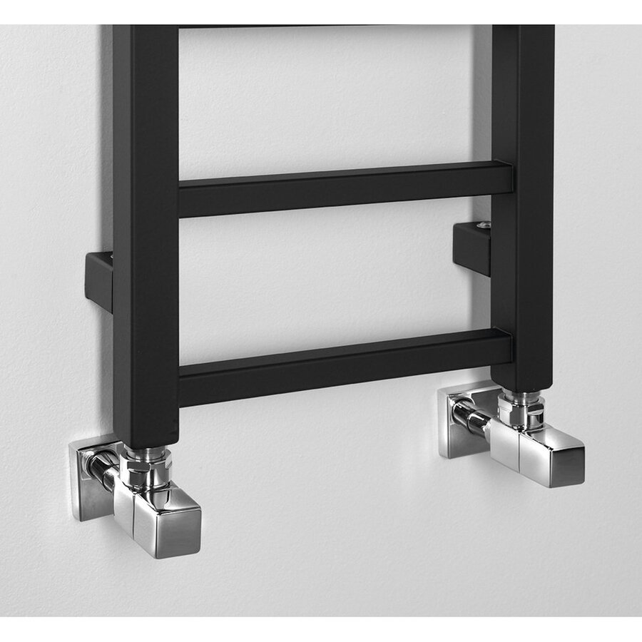 Designradiator Sapho Metro Light 30x150 cm Mat Zwart