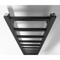 Designradiator Sapho Metro Light 30x150 cm Mat Zwart