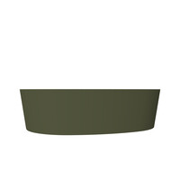 Waskom Arcqua Rocker Cast Marble 50x37 cm Organisch Links Mat Groen