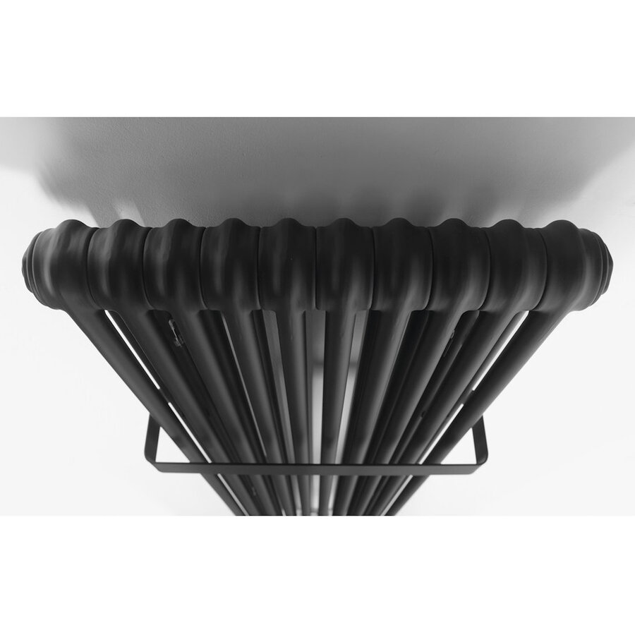 Designradiator Sapho Fede 150x49 cm Mat Zwart