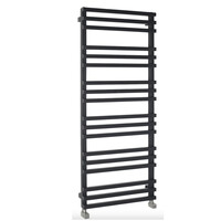 Designradiator Sapho Fantina Recht 50x121,5cm 495W Mat Zwart