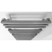 Designradiator Sapho Fantina Recht 50x121,5cm 495W Zilver