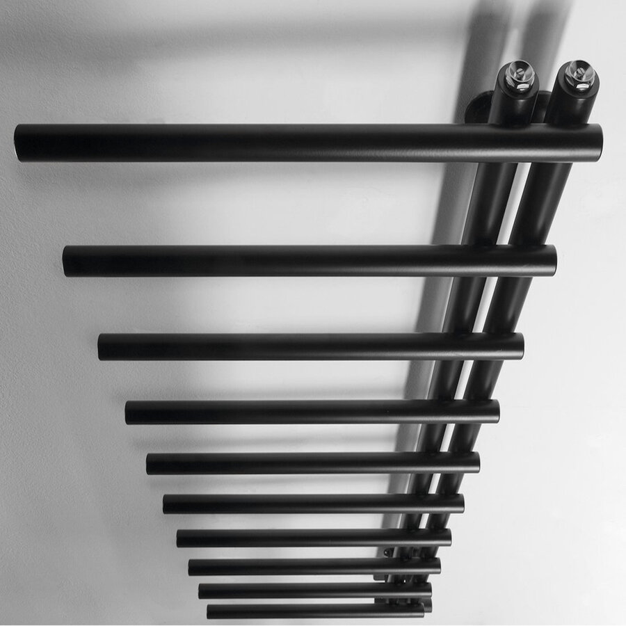 Designradiator Sapho Justina 50x124,6 cm 340W Mat Zwart