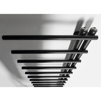 Designradiator Sapho Justina 50x151 cm 410W Mat Zwart