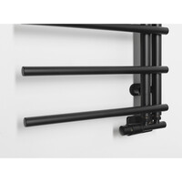 Designradiator Sapho Justina 50x151 cm 410W Mat Zwart