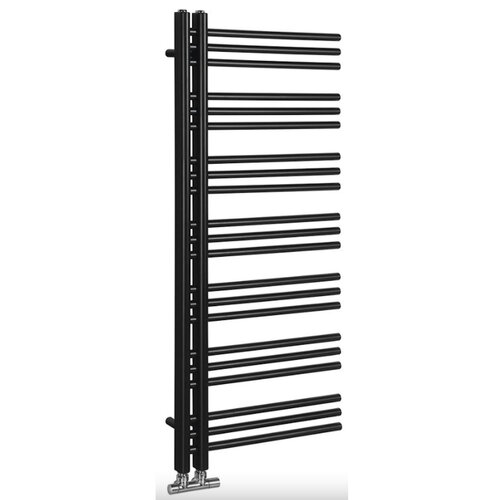 Handdoekradiator Sapho Dorlion Recht 50x120 cm Mat Zwart 