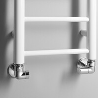 Handdoekradiator Sapho Dina Recht 30x138 cm Mat Wit