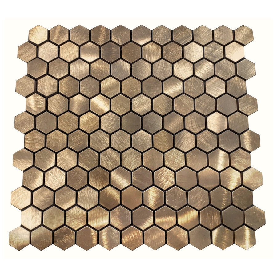 BWS Goud Mozaiek Hexagon 30X30 CM (prijs per stuk)