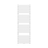 Boss & Wessing Handdoekradiator BWS Ress Middenaansluiting 180x60 cm Wit