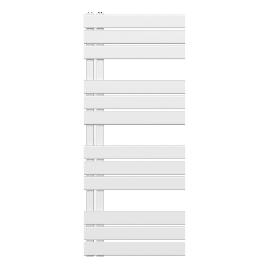 Handdoekradiator BWS Boss Links aansluiting 593W 120x50 cm Wit
