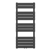 Handdoekradiator BWS Ress Middenaansluiting 681W 120x50 cm Zwart