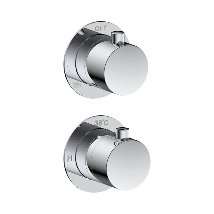 Badset Inbouw Sanilux Hops Met Box Thermostaat Muurbevestiging Chroom