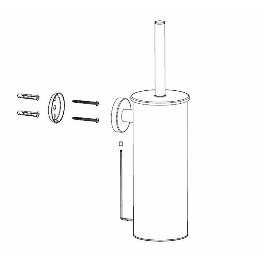 Toiletborstel Met Houder BWS Mark Brons Koper