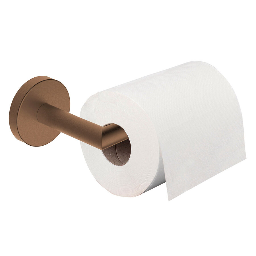 Toiletrolhouder Wiesbaden Alonzo Met Vaste Arm Geborsteld Brons