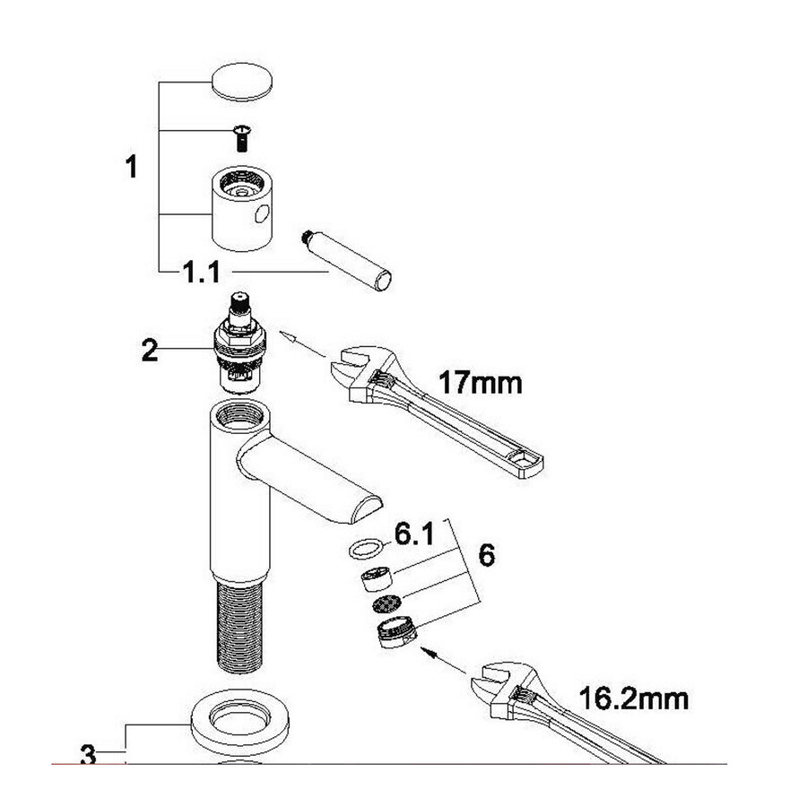 Toiletkraan Amador 1/2 Geborsteld Brons Koper