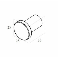 Handdoekhaak BWS Mark Klein Geborsteld Brons Koper