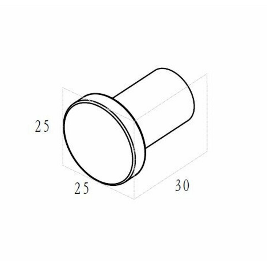Handdoekhaak BWS Mark Klein Geborsteld Brons Koper