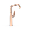 Tres Wastafelmengkraan Tres Fuji 32.8 cm met Draaibare uitloop Mat Rose Gold